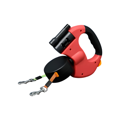 TrailBuddy™ Retractable Dual Dog Leash